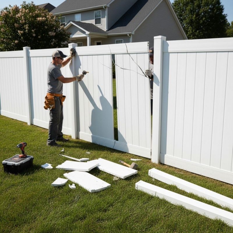 Fence Rail Repair